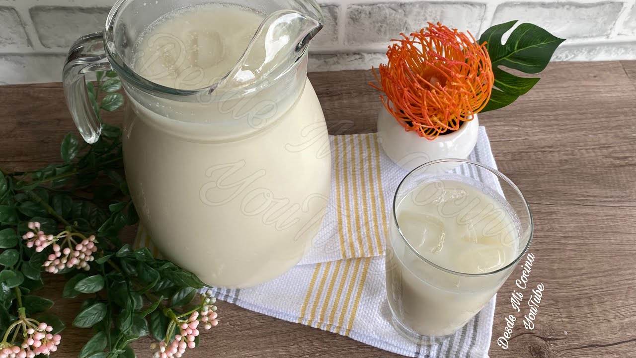Agua Fresca de CREMA DE COCO -Deliciosa y Cremosita- || DESDE MI COCINA by Lizzy