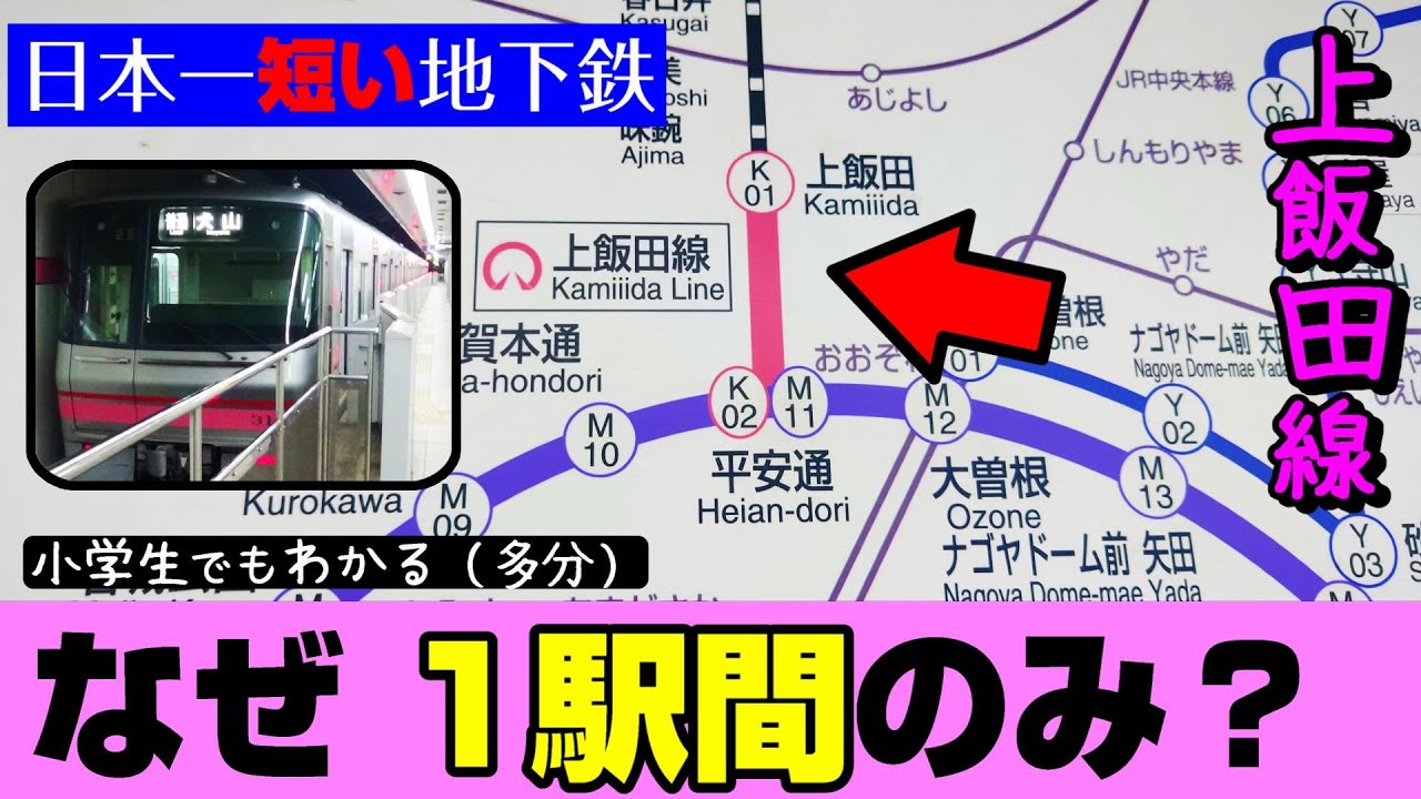 【日本一短い地下鉄】なぜ1駅間のみに？（上飯田線）
