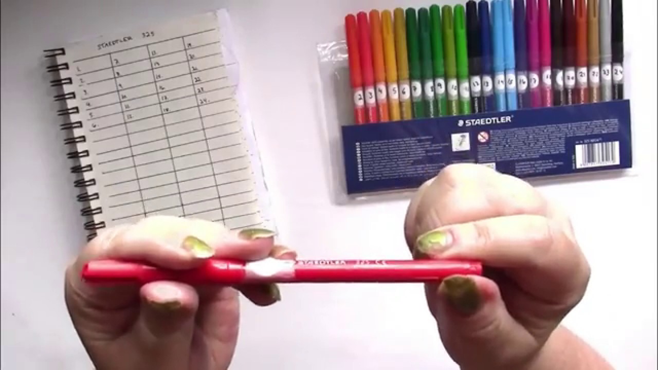 Swatching Staedtler 325s Felt Tip fibre tip Markers