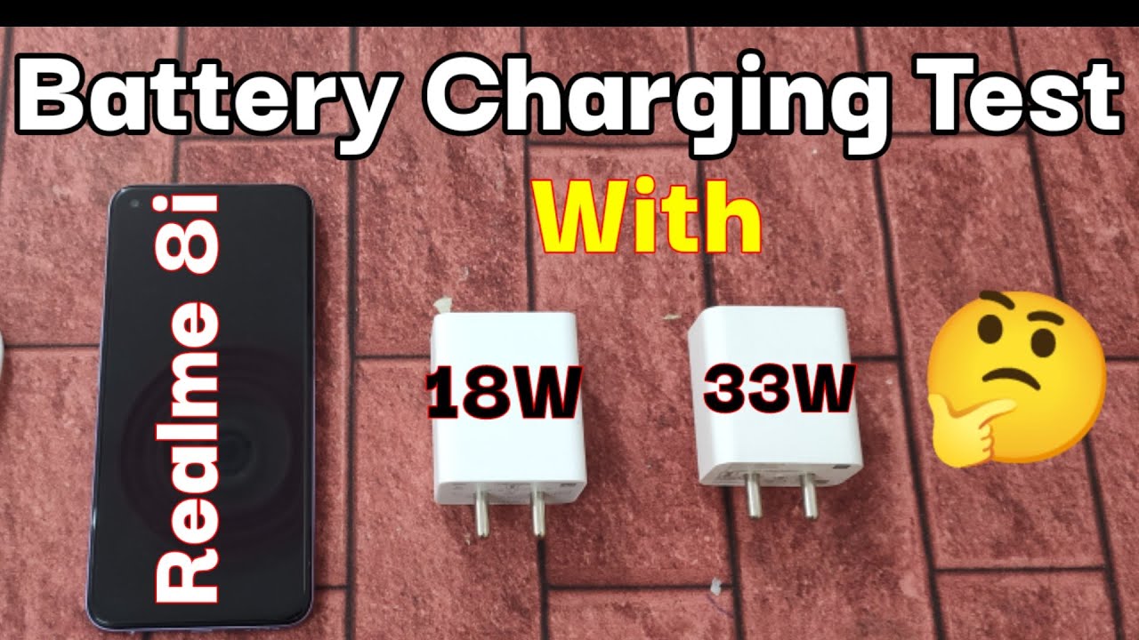 Realme 8i battery charging test hindi | Konsa fast charge karega 18W or 33W  | Tech9logy