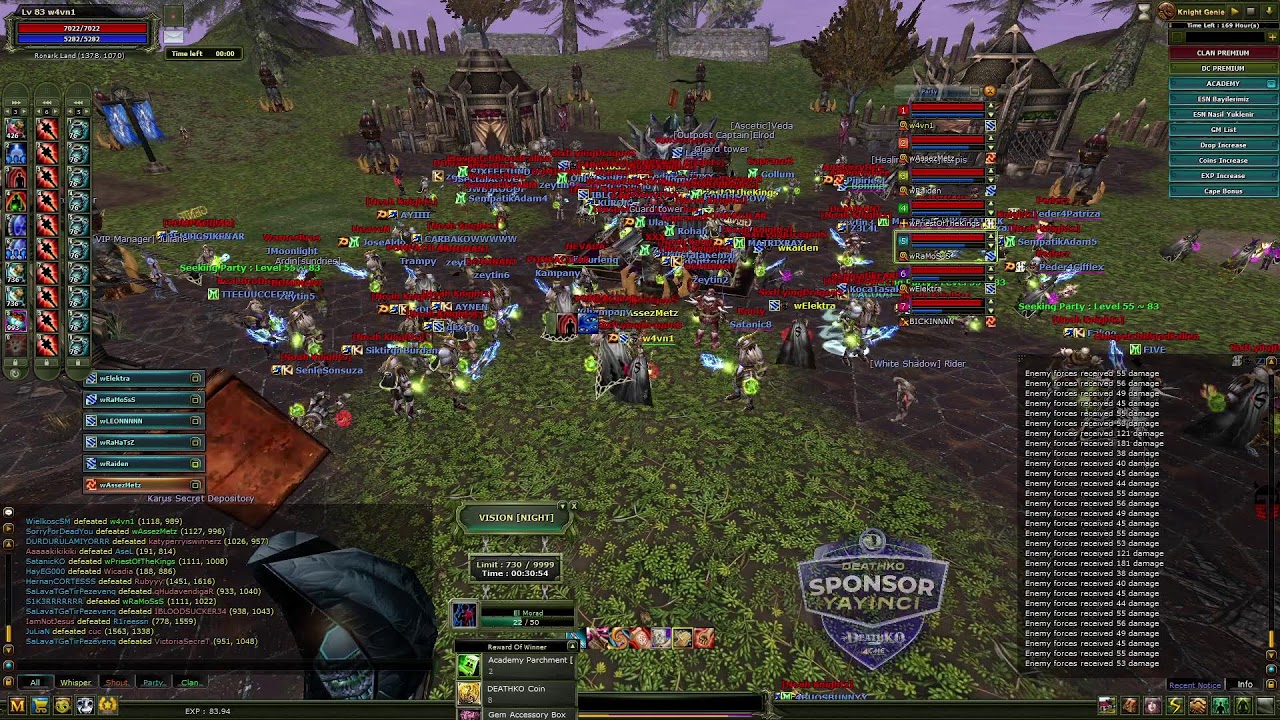#DeathKO #Vision Academy! 🔥 SixfLyingDragonS Clan PK 🏆 w4vn1 🏆