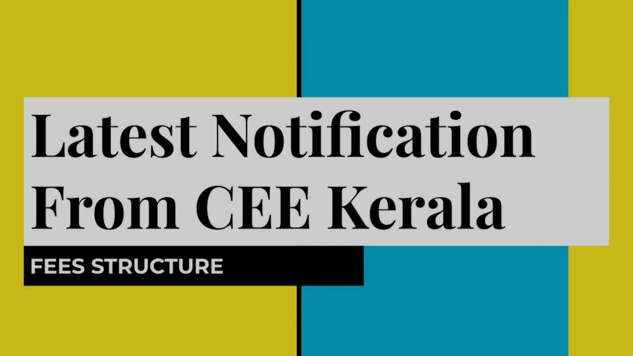 Latest Notification From CEE Kerala | KEAM 2019 | KERALA 2019| ASD