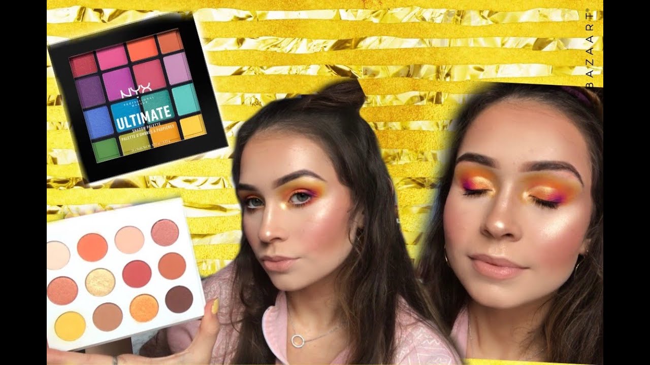 Warm Sunset inspired eyeshadow tutorial using Colourpop!