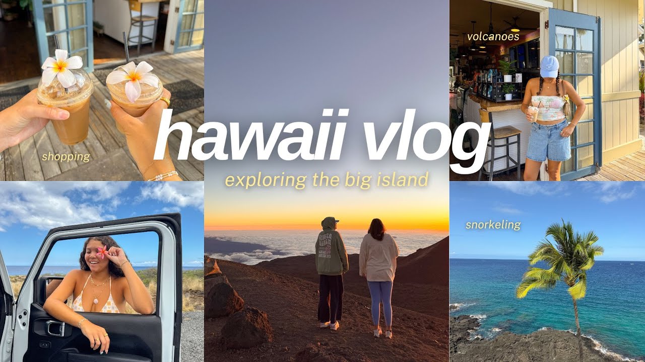 HAWAII VLOG | a few days on the big island, beach days, snorkeling, volcanoes & more!