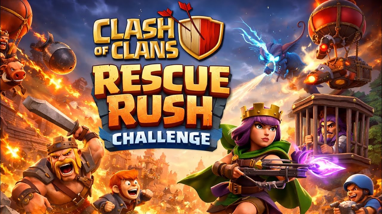 How to complete rescue of challenge in clash of clans#coc