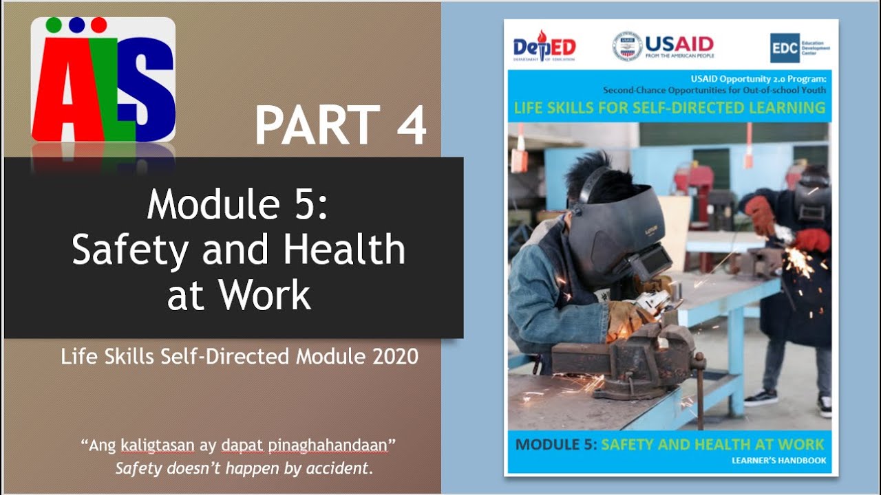 MODULE 5 - SAFETY AND HEALTH AT WORK PART 4