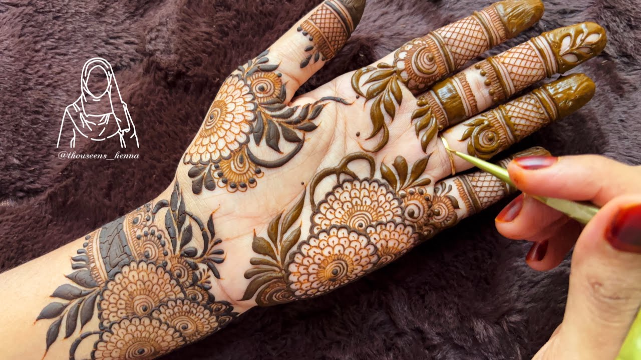 Very Beautiful Stylish Mehndi Design For Hands | Beautiful Latest Henna Design tutorial #henna
