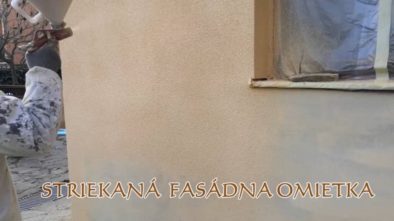 Striekaná fasádna omietka
