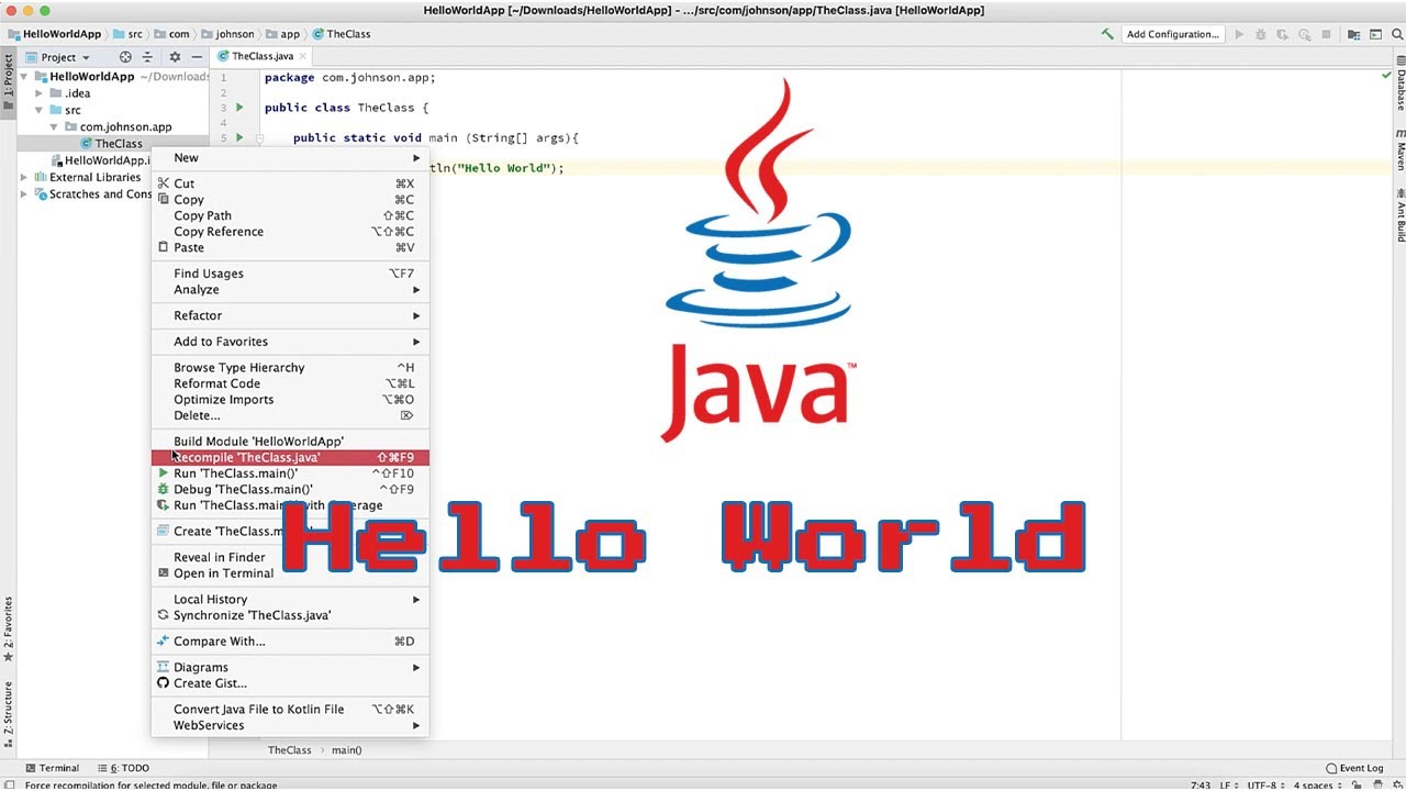 Java Tutorial 1 - How to Create Your FIRST 