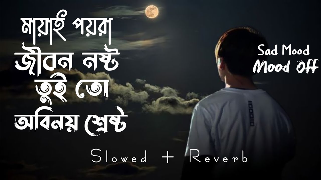 bangla song।মায়াই পয়রা জীবন নষ্ট।Slowed+Reverb বাংলাগান#bangla#song#slowedandreverb#sad#music#lofi