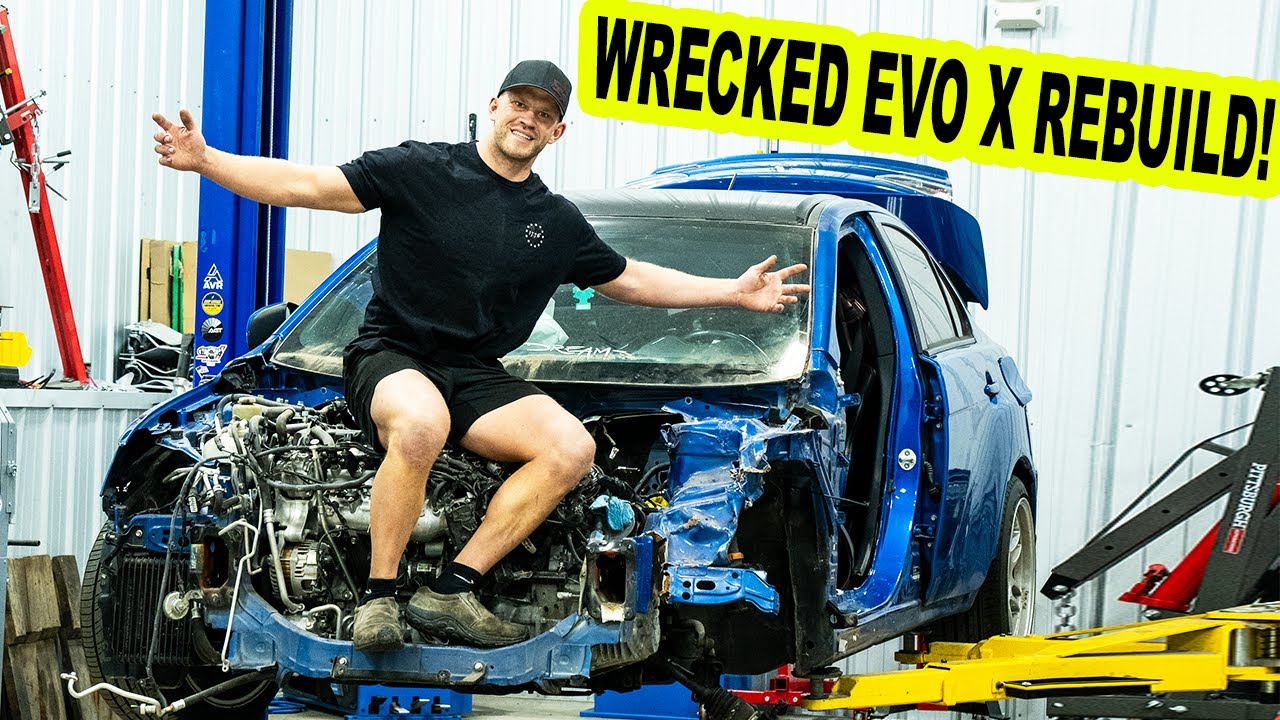REBUILDING A TOTALED FINAL EDITION EVO X!