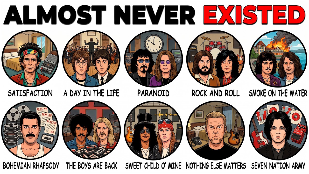 Every Iconic Rock Song That Almost NEVER Existed