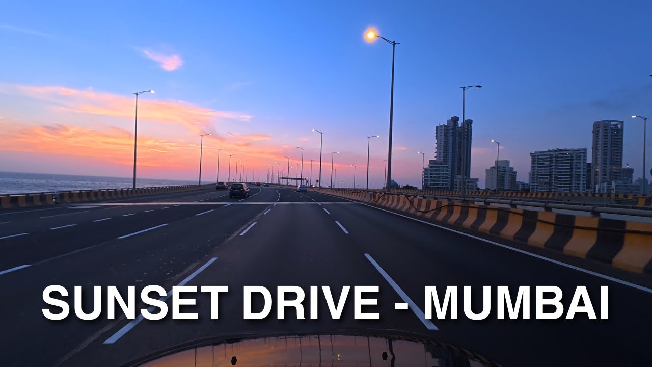 Nariman Point to Bandra Sunset Drive 4K | Marine Drive, Coastal Road & Sea Link #MumbaiTour
