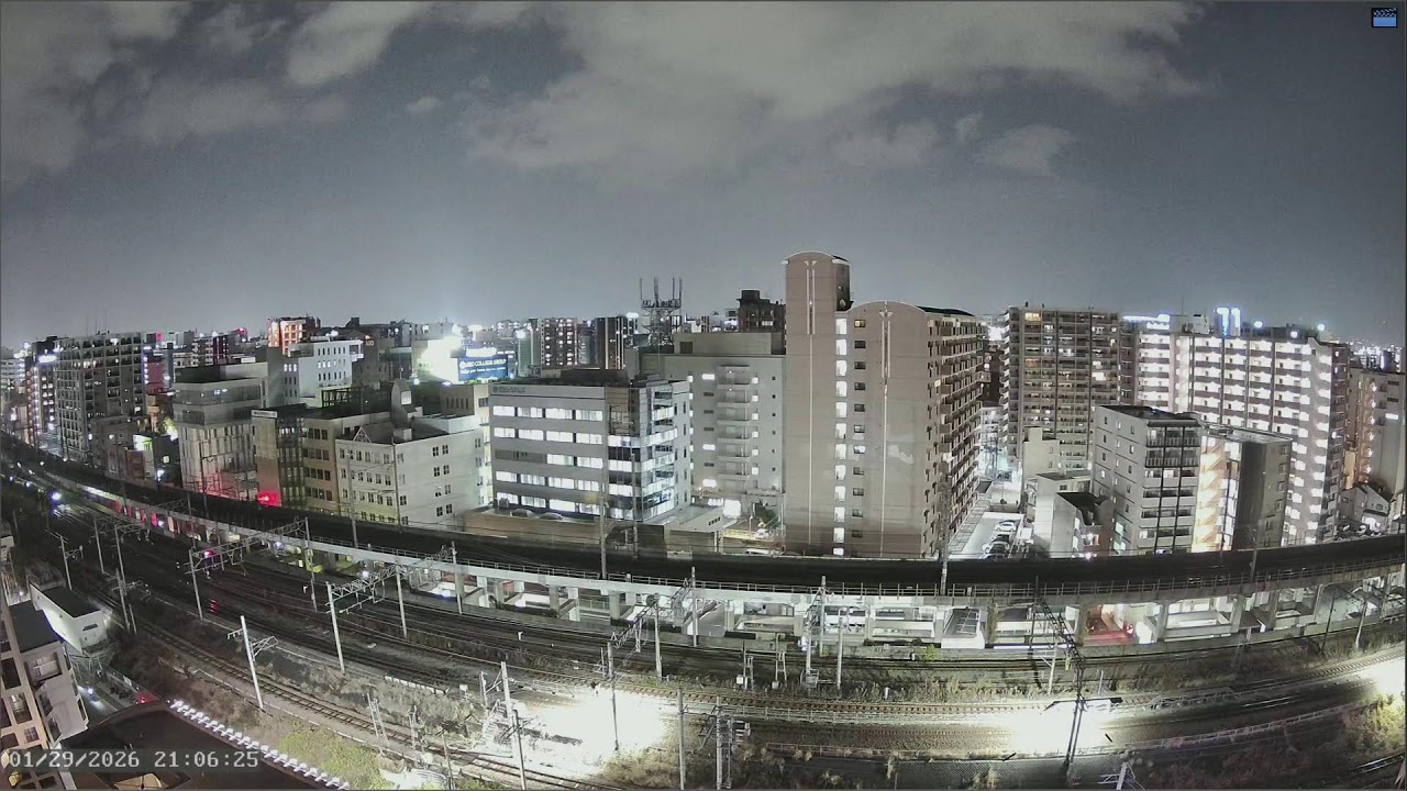 福岡・博多駅 ライブカメラ｜九州新幹線下り｜JR九州・鹿児島本線｜JR西日本・博多南線｜福岡の天気｜福岡の空 | 冬の空