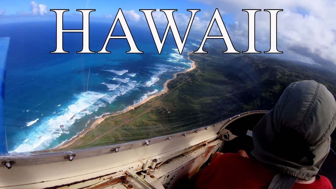 GOPRO: 4K HAWAII OAHU PLANE GLIDER SCENIC GLIDER TOURS NORTH SHORE HONOLULU