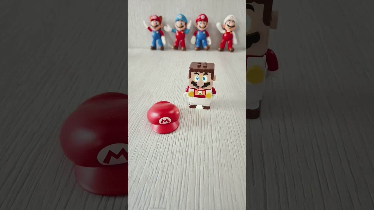 Lego mario cap is hiding! #lego #legotoys #legosupermario #viralshorts
