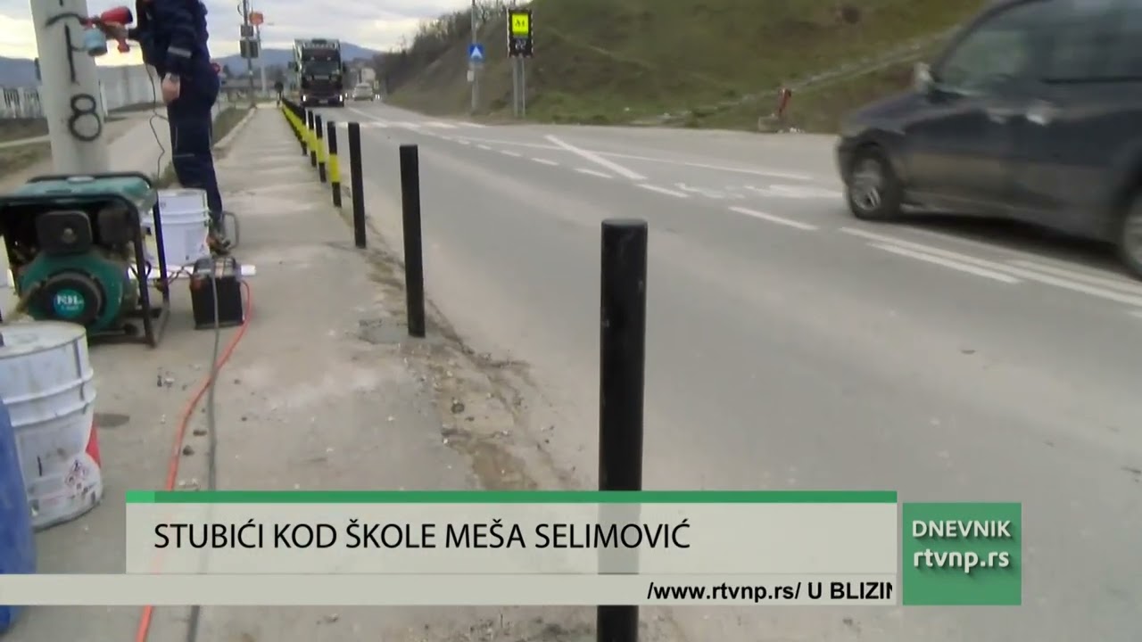 Nastavljeno postavljanje stubića kod škole Meša Selimović