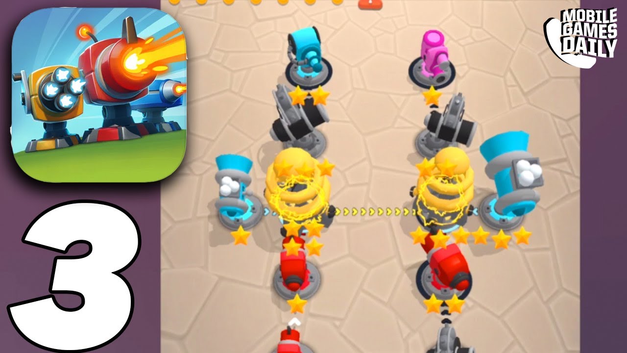 AUTO DEFENSE Gameplay Walkthrough Part 3 - World 3 (iOS, Android)