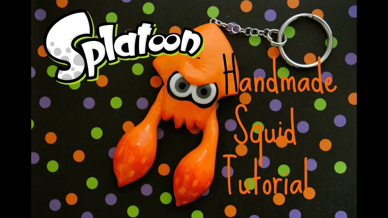 SPLATOON Inkling/Squid Tutorial- Handmade Polymer Clay Sculpture (Amiibo)