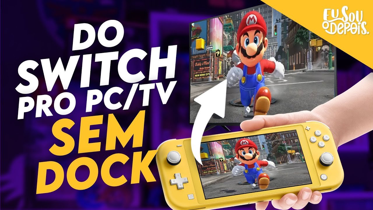 TELA DO SWITCH NO PC OU TV SEM PLACA DE CAPTURA OU DOCK  COM O SYS-DVR