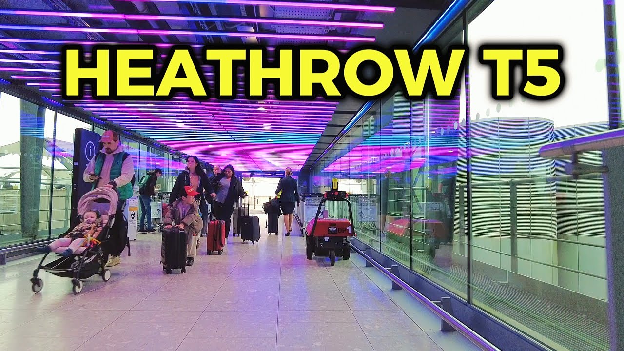🇬🇧 London Heathrow Airport: Terminal 5 Walking Tour (4K)🌍✈️