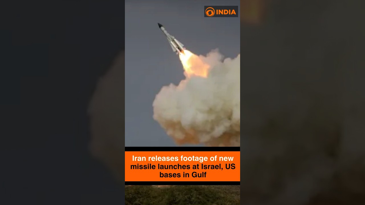 Iran releases footage of new missile launches at Israel, US bases in Gulf