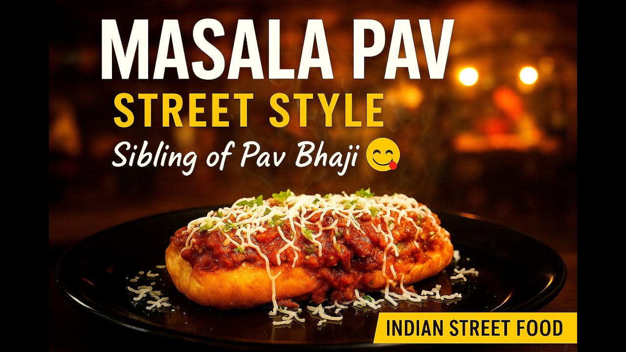 Masala Pav Street Style | Easy Homemade Masala Pav Recipe | Sibling of Pav Bhaji | Vegetarian snacks