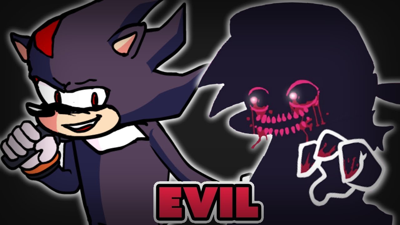 Friday Night Funkin' EVIL BOYFRIEND vs Shadow!