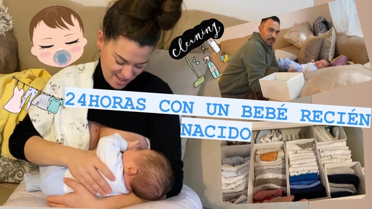 Vlog4 ⭕️ 24H CON MI BEBÉ RECIÉN NACIDO👶🏻| ME PONGO AL DÍA CON LA CASA 🏠 ORGANIZANDO Y LIMPIANDO