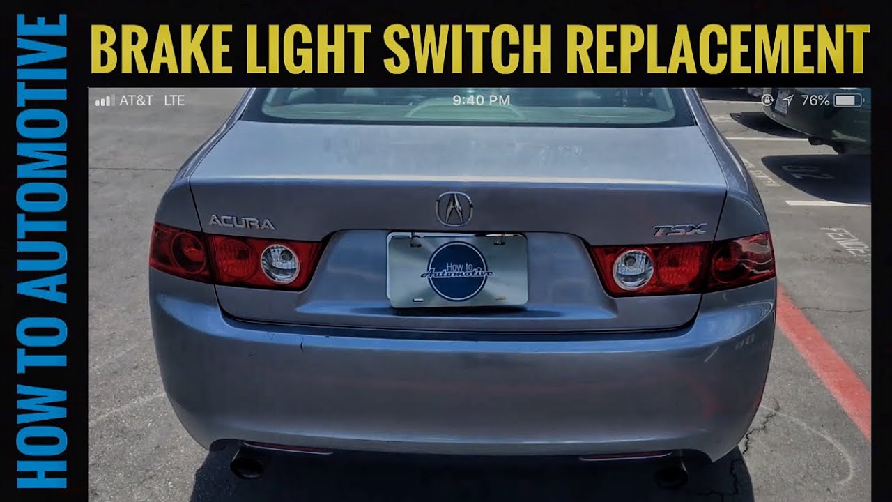 How to Replace the Brake Light Switch on a 2003 Acura TSX