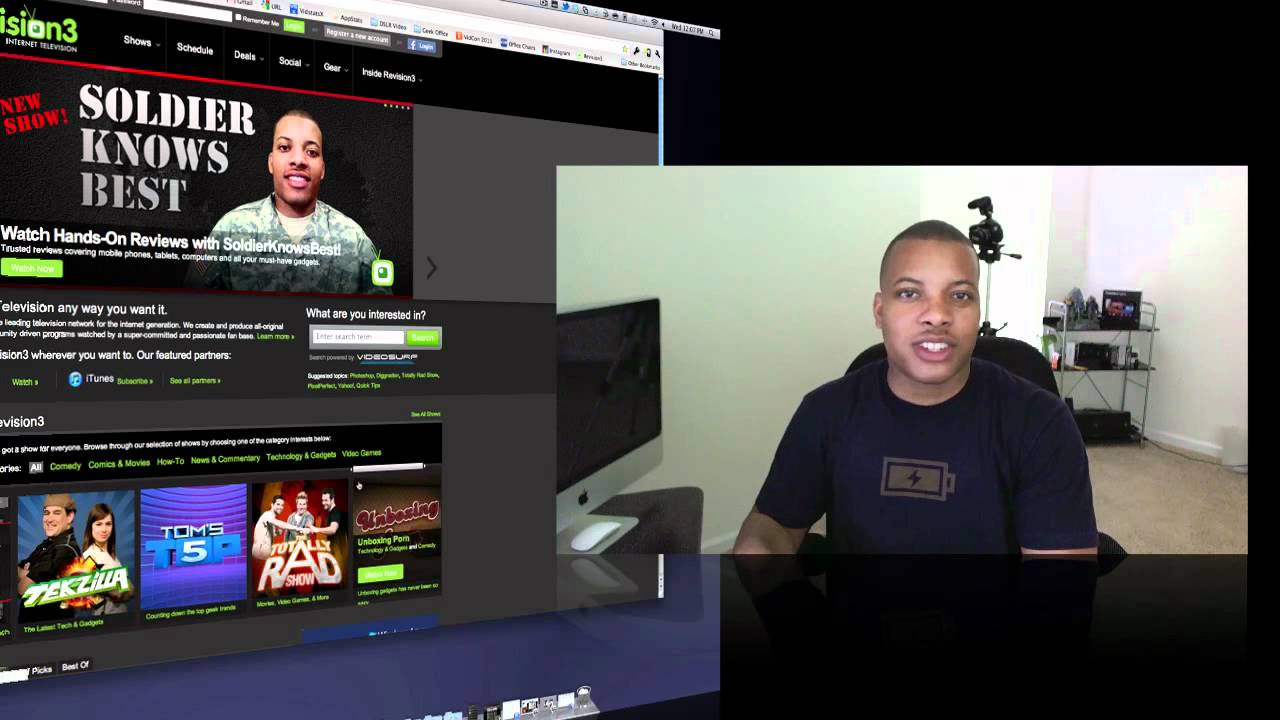 Soldier joining Revision3!!!
