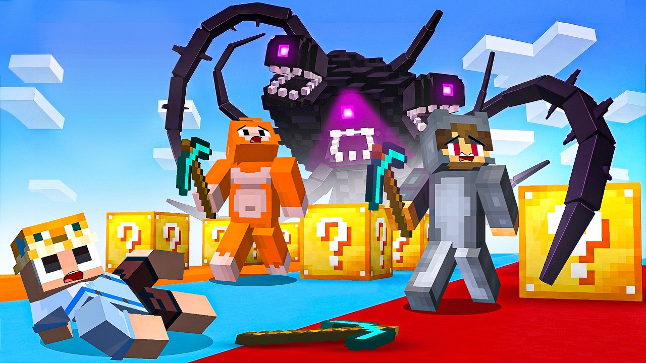 INSANE Lucky Block Race In Minecraft!