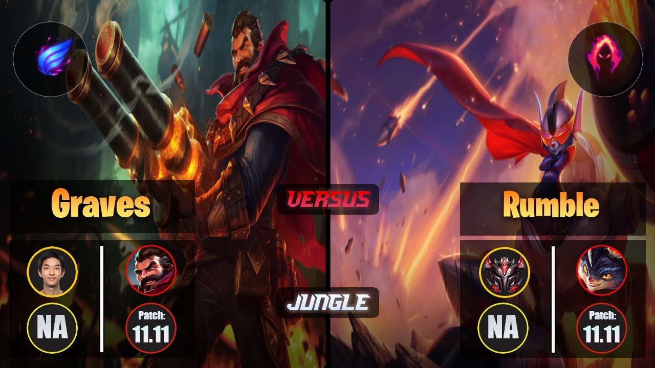 Blaber GRAVES (Jungle) [Phase Rush] VS RUMBLE - Grandmaster NA Patch 11.11