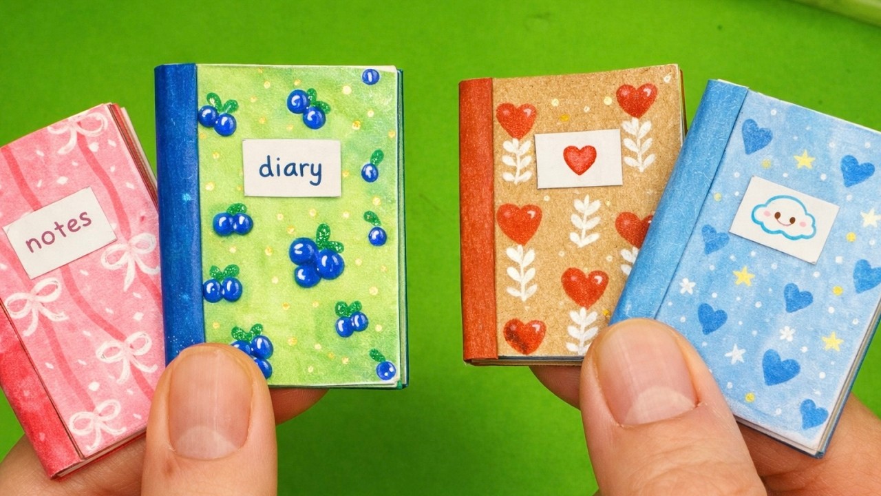 Mini Notebooks DIY | Easy & Cute Paper Craft Tutorial