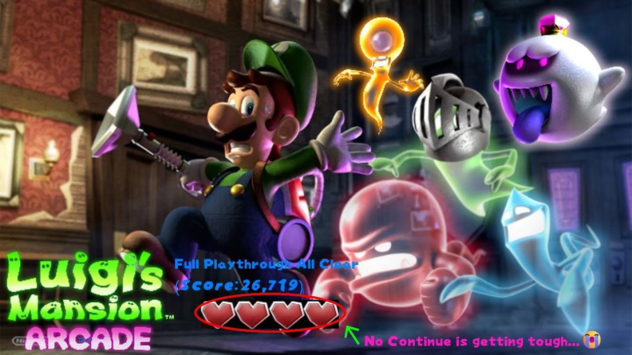 Luigi's Mansion Arcade - Full Playthrough All Clear