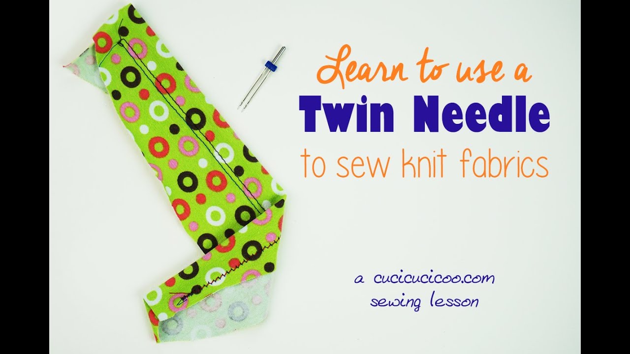 How to sew with a twin needle - stretchy stitching on stretch fabric!