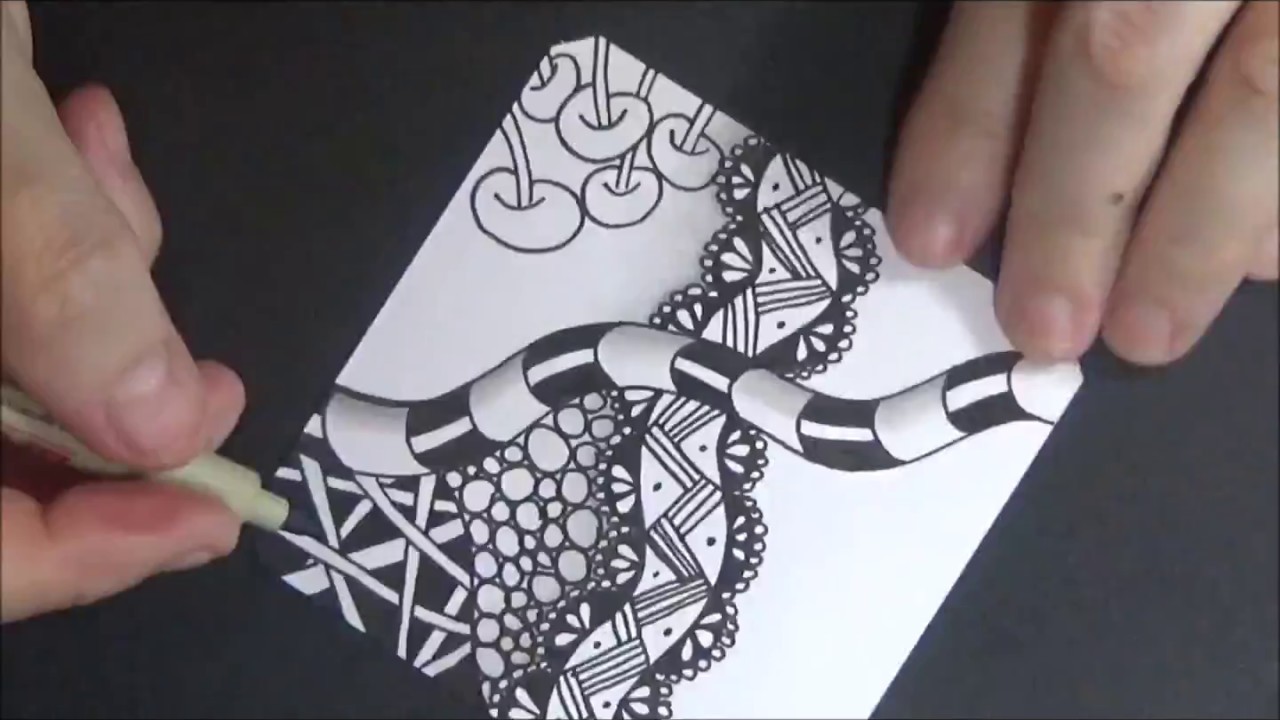 Quick Fast and Easy Zentangle Doodle By Lisa Brando