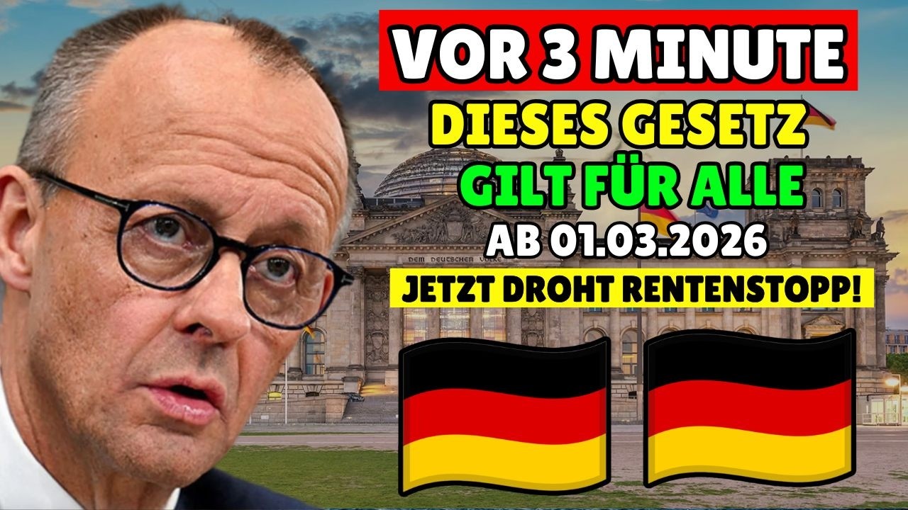 🚨 Gesetzliche Rente ab 1. März 2026 – Aktueller Stand der Gesetzeslage!