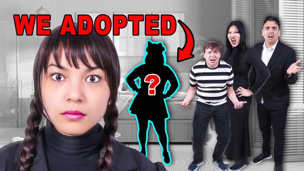 WE ADOPTED WEDNESDAY BEST FRIEND | WHAT IF ENID GOT ADOPTED BY ADDAMS FAMILY BY CRAFTY HACKS PLUS