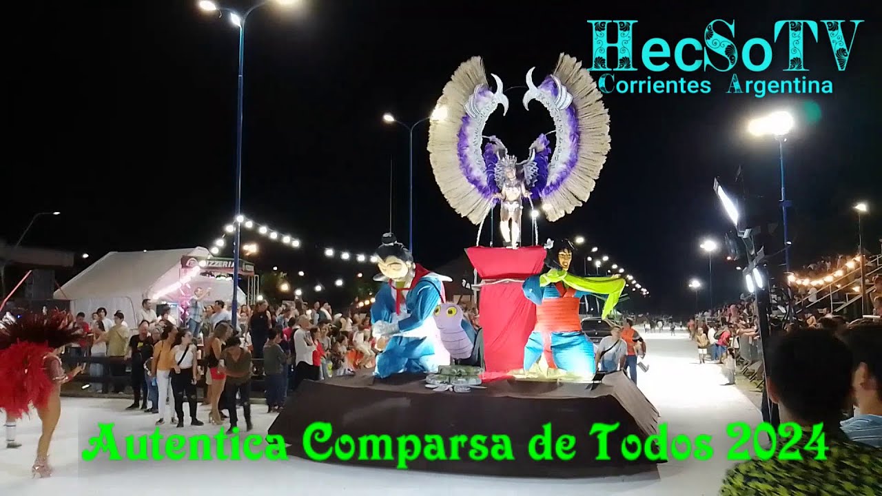 AUTENTICA COMPARSA DE TODOS #2024 #CARNAVALES #MERCEDES #CORRIENTES #HECSOTV #CORRIENTES #ARGENTINA