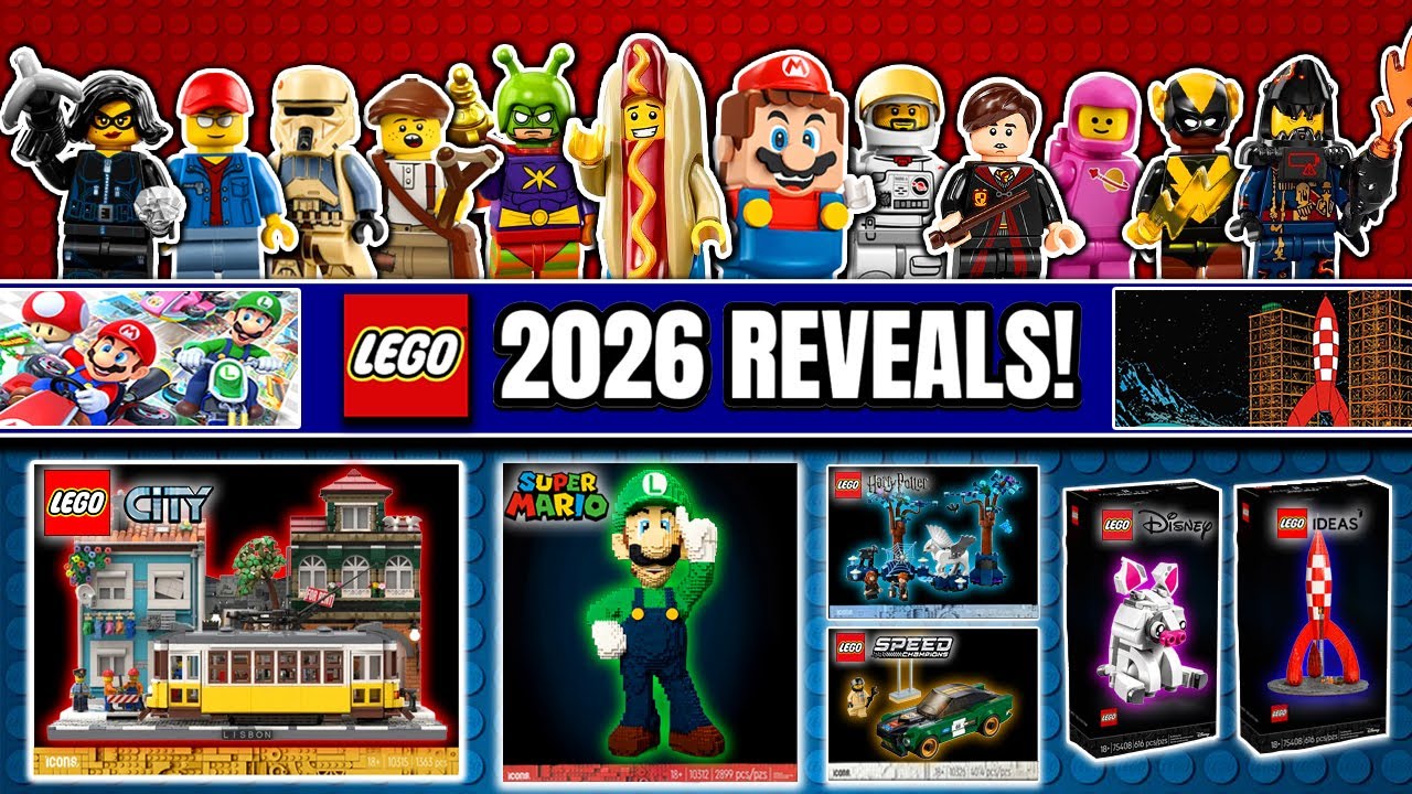 LEGO: анонсы 2026 года! Super Mario, Speed ​​Champions, Harry Potter, City и многое другое!