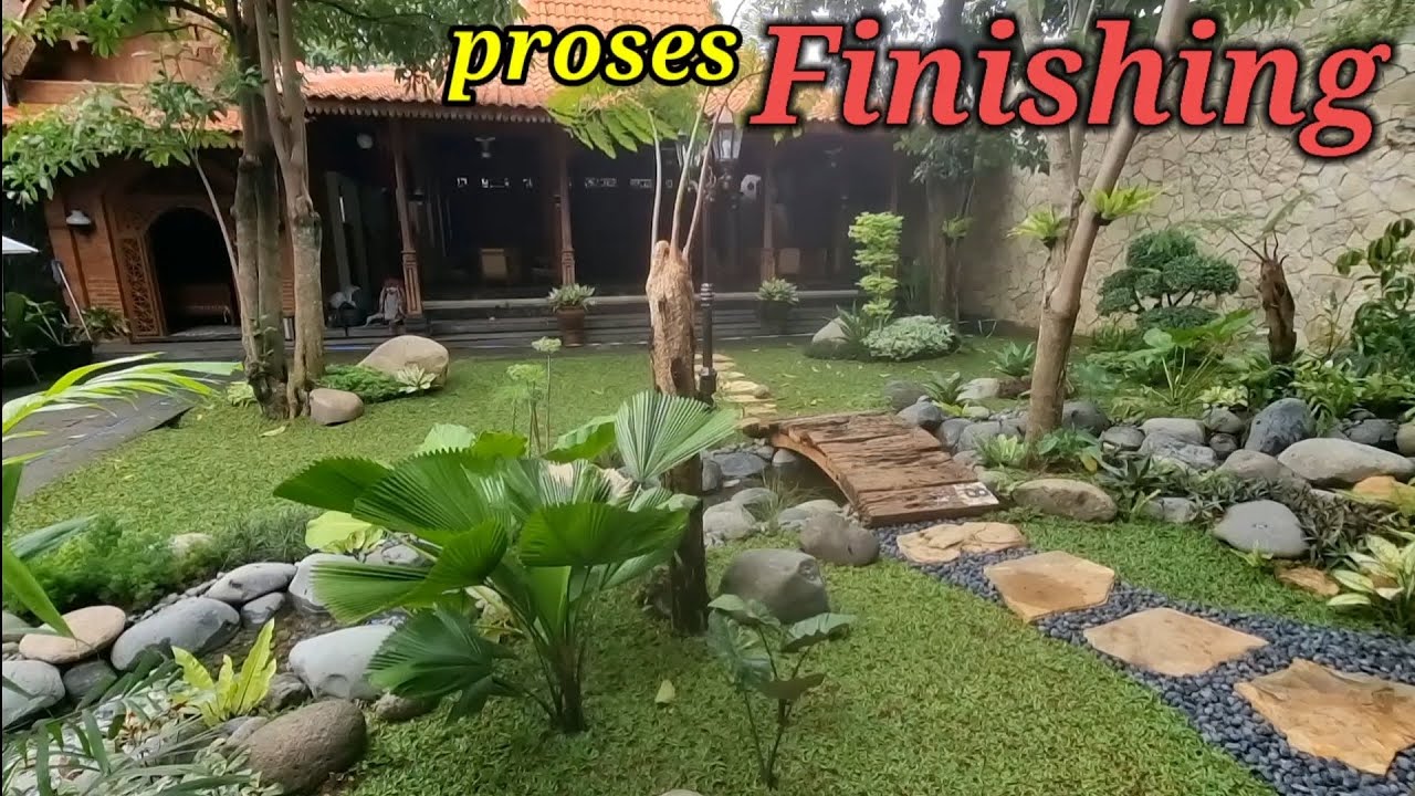 Finishing Sungai Buatan panjang 25 meter