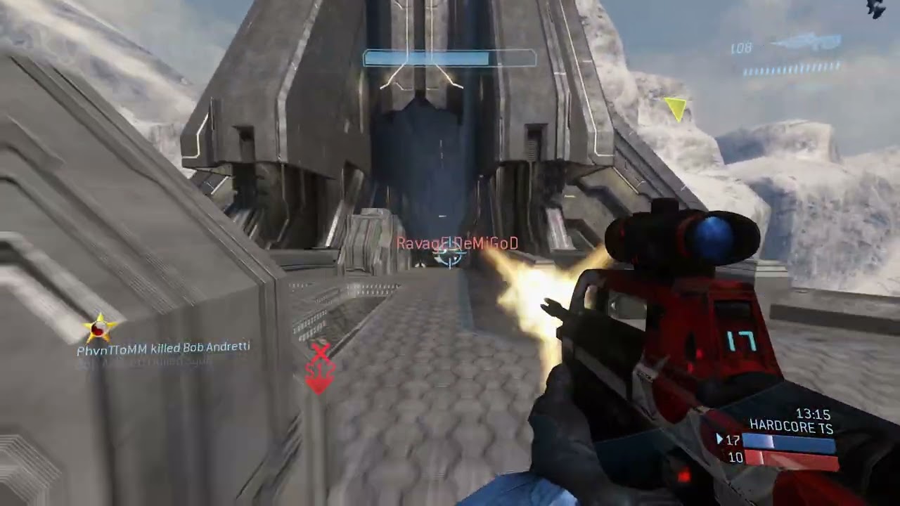 first game on centered aim in halo 3 (HC Gameplay)