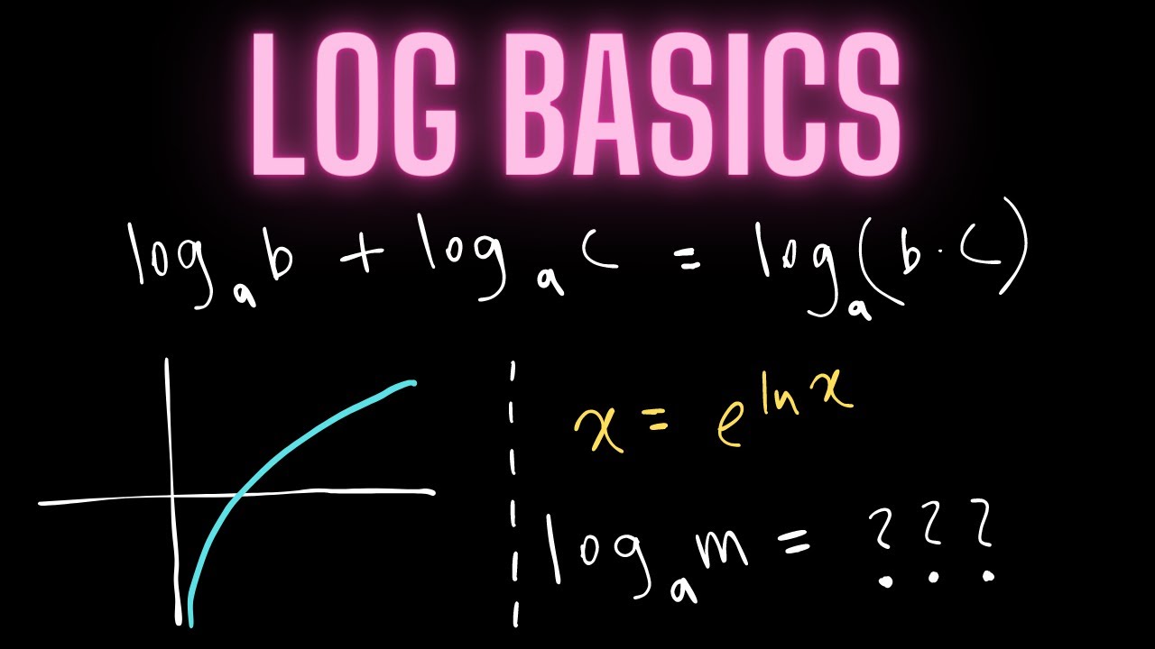 LOG BASICS -  logarithmic properties, natural log, log function, log rules, AA SL | AA HL IBDP math