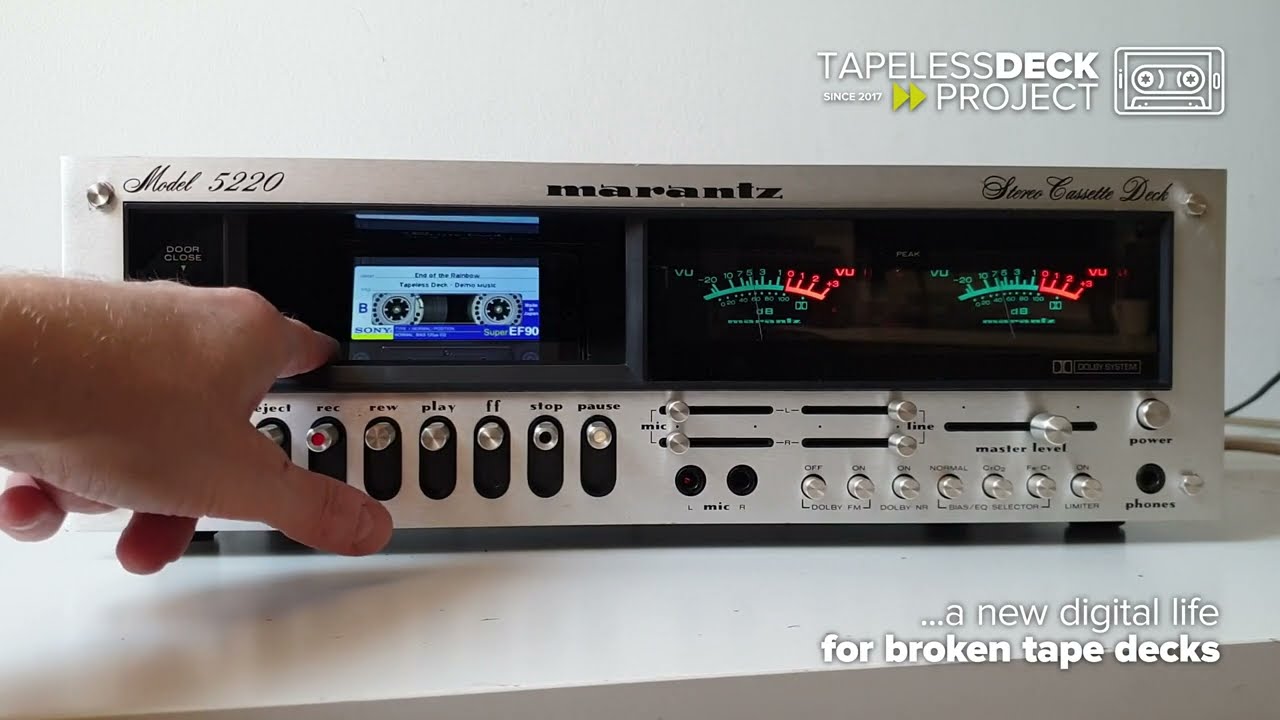 MARANTZ 5220 converted into MP3/FLAC player and STREAMER - Tapeless Deck Project
