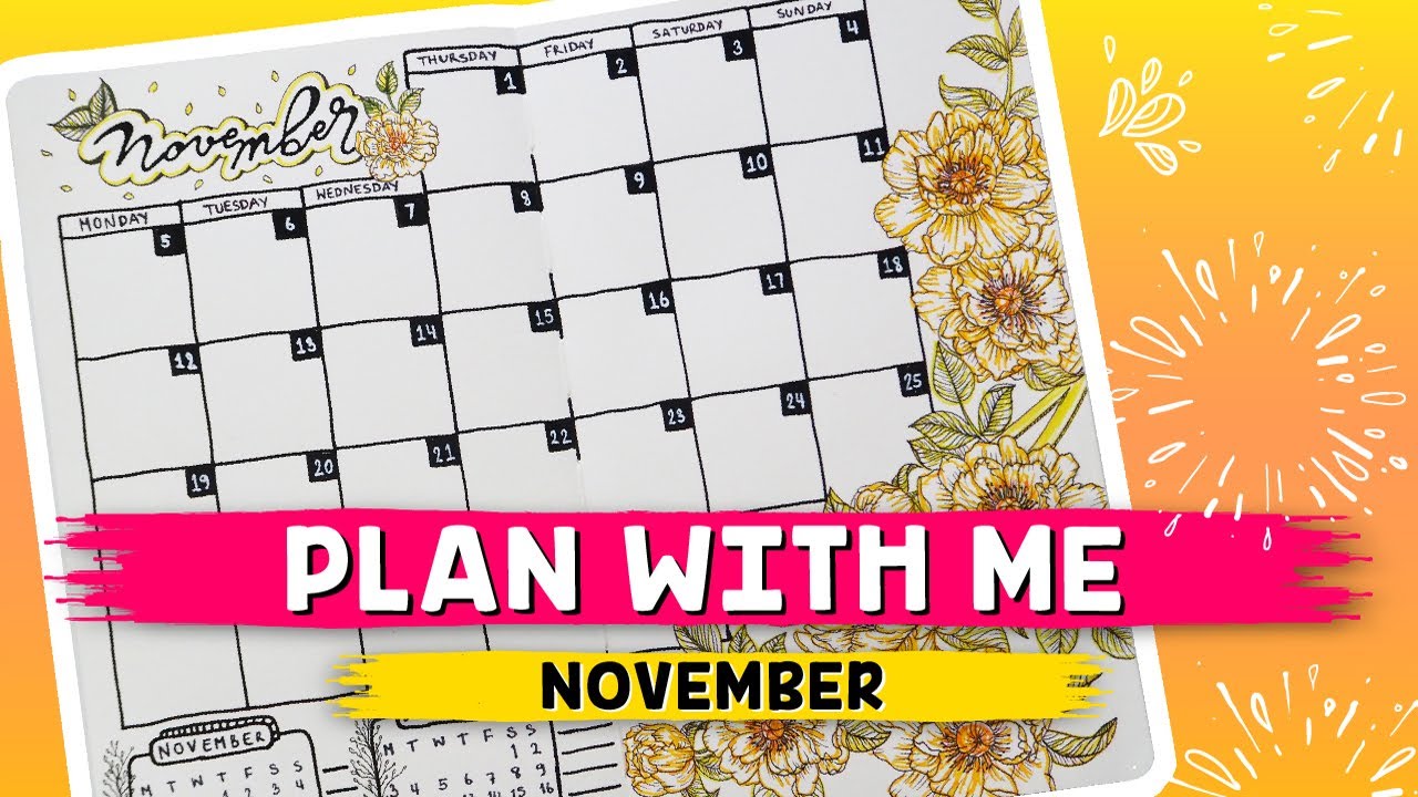 PLAN WITH ME | November 2018 - Calendar Setup
