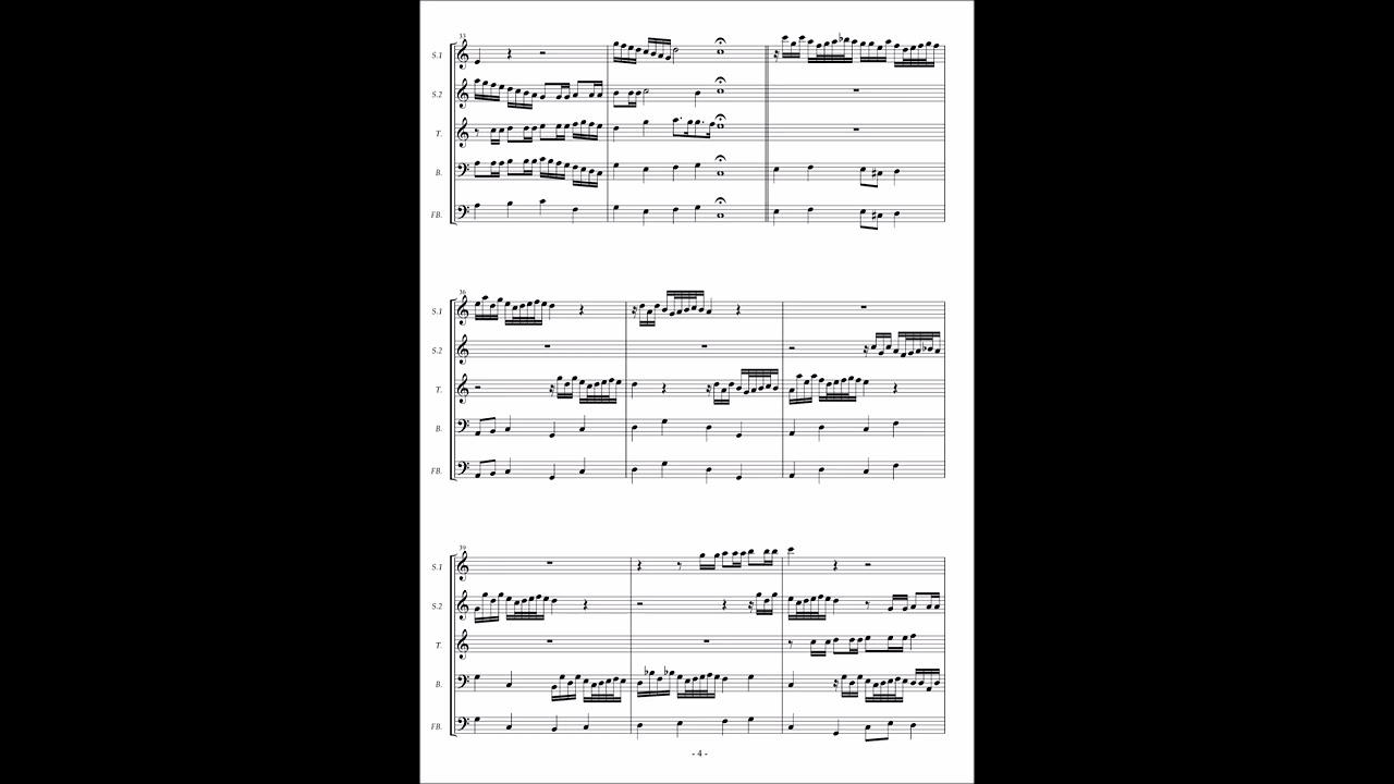 Partiturbuch Ludwig No.83 [Johann Michael Nicolai] Sonata à.4. 2 Violini, Viol d. gamb: e Fagott.