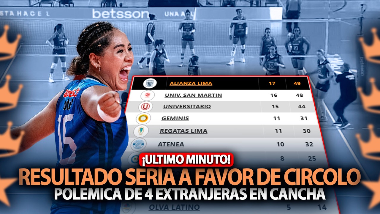 CIRCOLO SE QUEDARÍA CON LOS PUNTOS DEL PARTIDO ANTE LA USMP💥LIGA PERUANA DE VOLEY 2025-2026💥