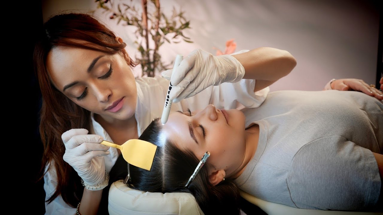 ASMR Micro Scalp Check & Perfectionist Hair Care | Brushing, Samples, Micro-Attention for Deep Sleep