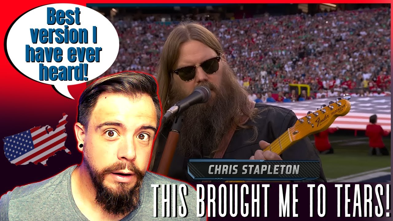 FIRST TIME HEARING! │ Chris Stapleton Sings the National Anthem at Super Bowl LVII